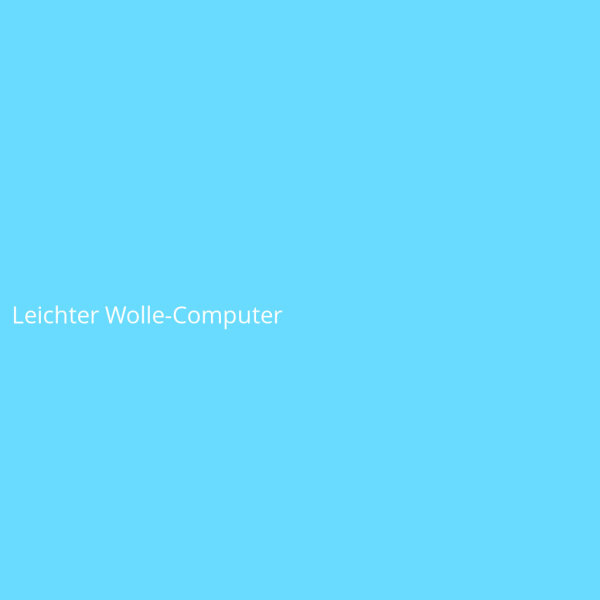 Leichter Wolle-Computer