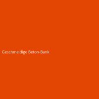 Geschmeidige Beton-Bank