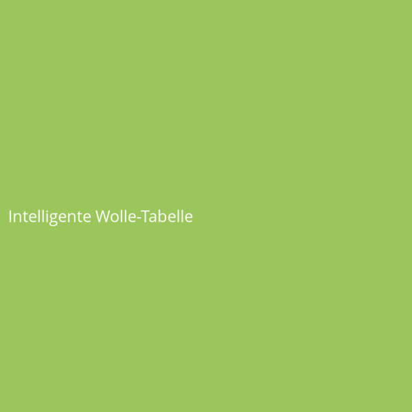 Intelligente Wolle-Tabelle