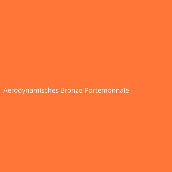 Aerodynamisches Bronze-Portemonnaie