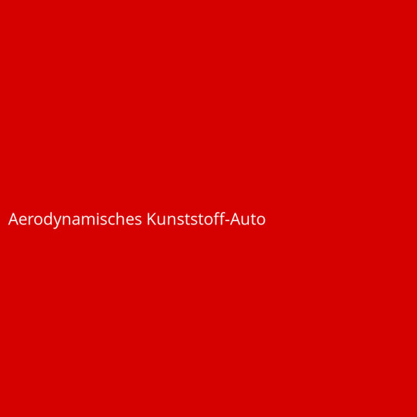 Aerodynamisches Kunststoff-Auto